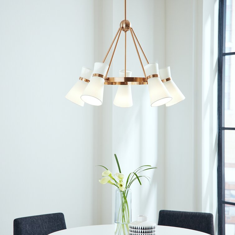 Visual Comfort Studio Clark 5 Light Chandelier by AERIN